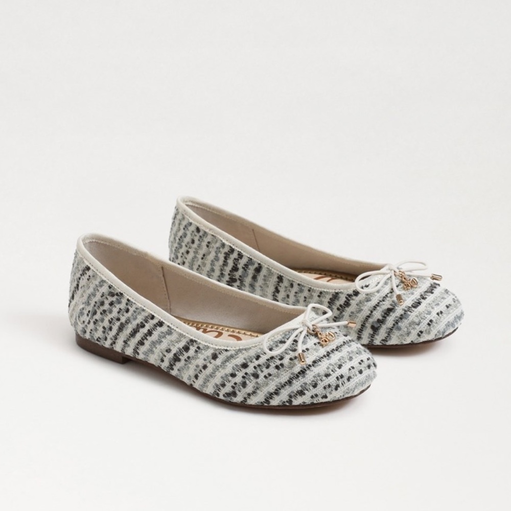 NIB Sam Edelman Felicia Kids Ballet Flat Color Summer Sand Size 3M